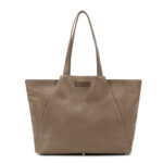 Luxury leather tote bag for women – Civilian Crafts front view.