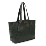 Luxury Leather Tote Bag For Women - Forest Green - Civilian Crafts