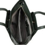 Luxury Leather Tote Bag For Women - Forest Green - Civilian Crafts